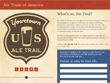 Tablet Screenshot of aletrailsofamerica.com